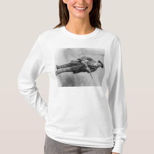 Camiseta Retrato amarillo de Martha "Calamity Jane" (Anverso)