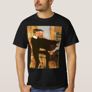 Camiseta Retrato Antiguo de Padre e Hijo por Mary Cassatt