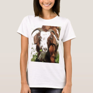 Camiseta Retrato Artístico De Una Cabra Que Alardea