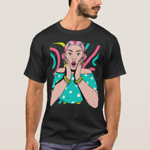 Camiseta Retrato artístico del chisme de una joven