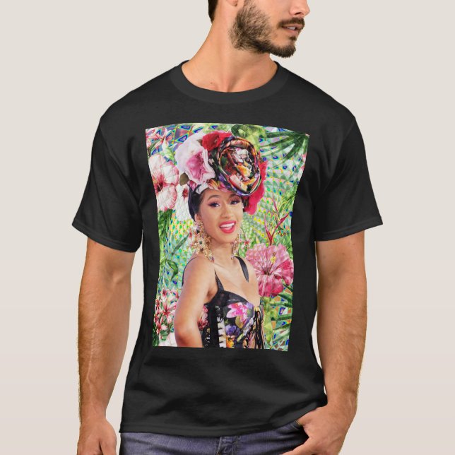 Camiseta Retrato Cardi B  