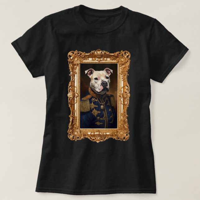 Camiseta Retrato clásico americano de Pitbull (Diseño del anverso)