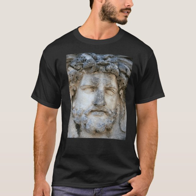 Camiseta Retrato clásico romano de un Dios Greco (Anverso)