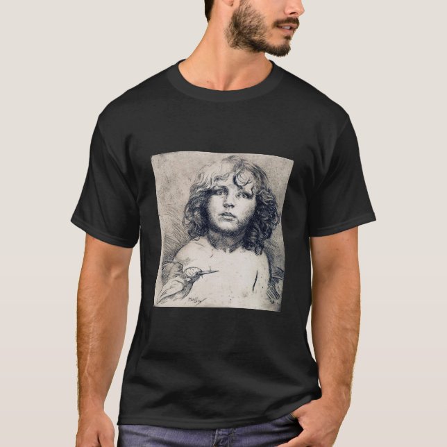 Camiseta Retrato (Copper print), Alphonse Mucha (Anverso)