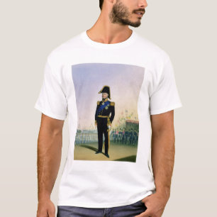 Camiseta Retrato de 1765-1837) placas 14 f de rey Guillermo
