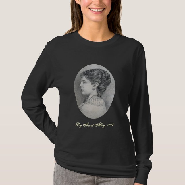 Camiseta Retrato de Abby, por tía Abby, 1876 (Anverso)
