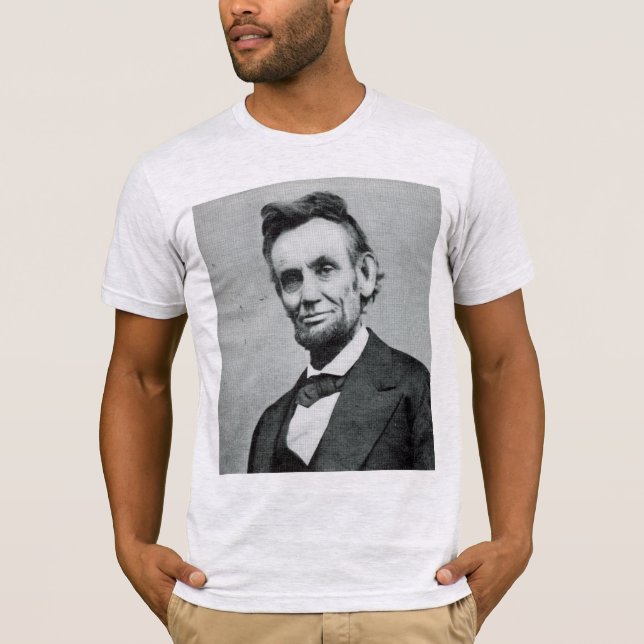 Camiseta Retrato de Abe Lincoln 1 (Anverso)