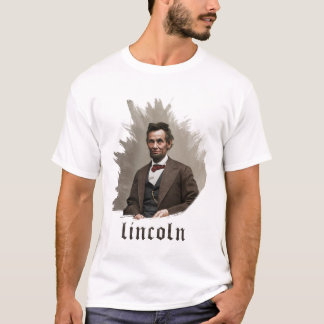 Camiseta Retrato de Abraham Lincoln
