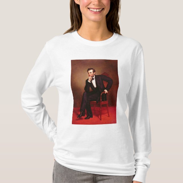 Camiseta Retrato de Abraham Lincoln (Anverso)