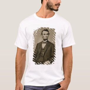 Camiseta Retrato de Abraham Lincoln (1809-65) (foto de b/w)