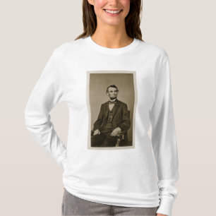 Camiseta Retrato de Abraham Lincoln (1809-65) (foto de b/w)