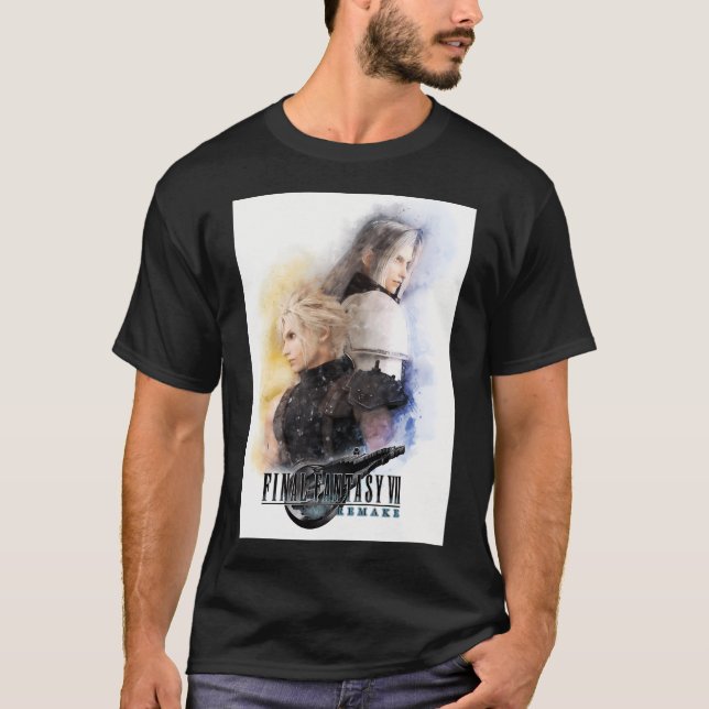Camiseta Retrato De Acuarela De Escándalo De Nube Y Sephiro (Anverso)