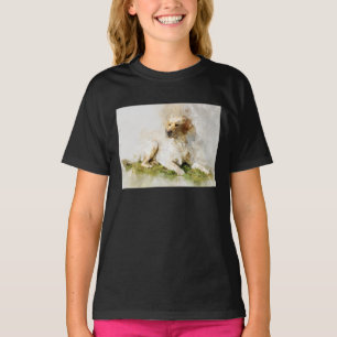 Camiseta Retrato de acuarela de perro recuperador de labrad