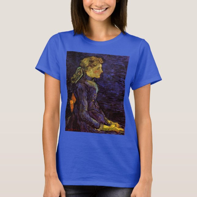 Camiseta Retrato de Adeline Ravoux por Vincent van Gogh (Anverso)