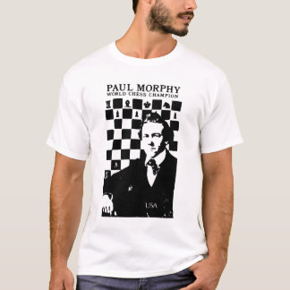 Camiseta Retrato de ajedrez de Paul Morphy
