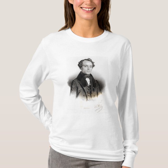Camiseta Retrato de Alejandro Dumas Fils (Anverso)