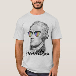 Camiseta Retrato de Alexander Hamilton en gafas de sol