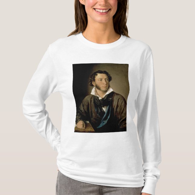 Camiseta Retrato de Alexander Pushkin (Anverso)