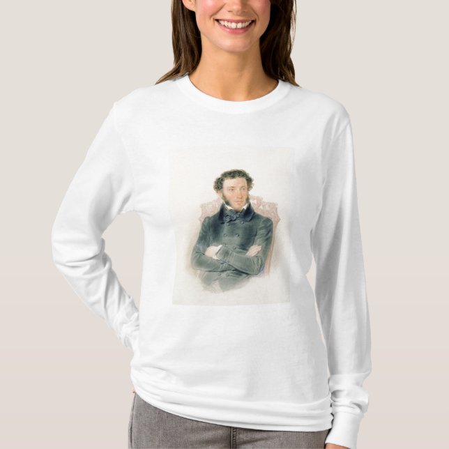 Camiseta Retrato de Alexander Pushkin 1836 (Anverso)