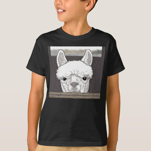 Camiseta Retrato de Alpaca (Anverso)