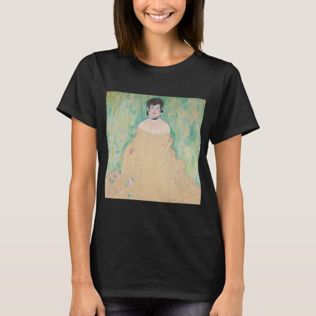 Camiseta Retrato de Amalie Zuckerkandl por Gustav Klimt (Anverso)
