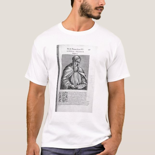 Camiseta Retrato de Amerigo Vespucci (Anverso)