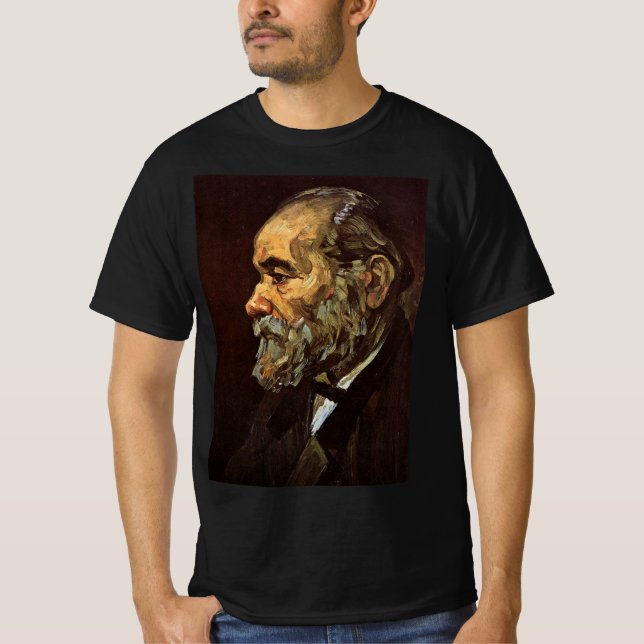 Camiseta Retrato de anciano con barba de Vincent van Gogh (Anverso)