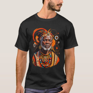 Camiseta Retrato de Anciano Espiritual Africano | Ancestral