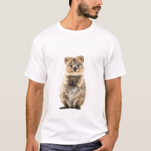 Camiseta Retrato de animal peludo quokka sonriente Hombres