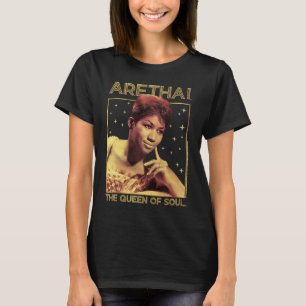 Camiseta Retrato de Aretha Franklin de una reina
