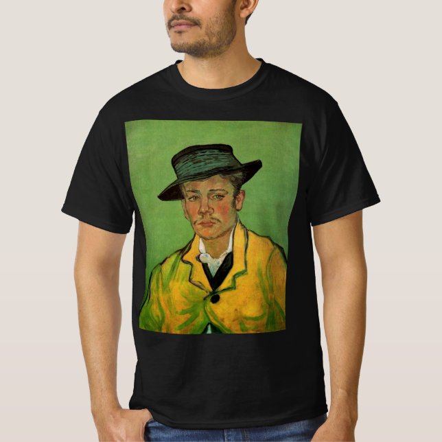 Camiseta Retrato de Armand Roulin por Vincent van Gogh (Anverso)