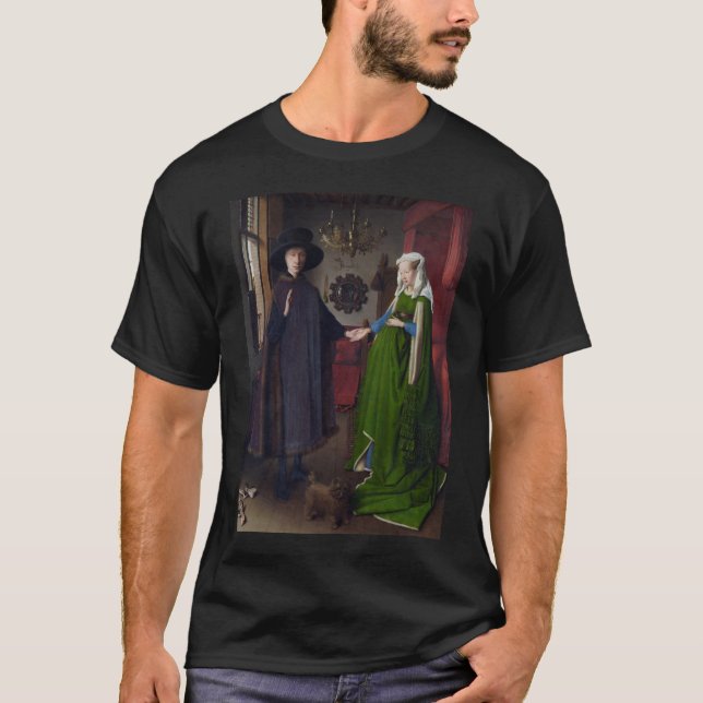 Camiseta Retrato de Arnolfini - Jan van Eyck (Anverso)