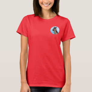 Camiseta Retrato de Arte de Caballo con Sonrisa Divertida