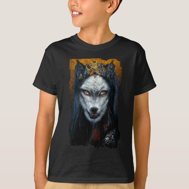 Camiseta Retrato de arte digital de un Werewolf (Anverso)
