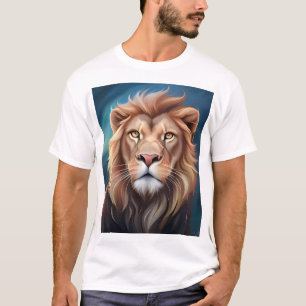 Camiseta Retrato de arte digital León-56556