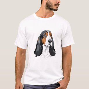 Camiseta Retrato de arte gráfico con vectores de hongos bas