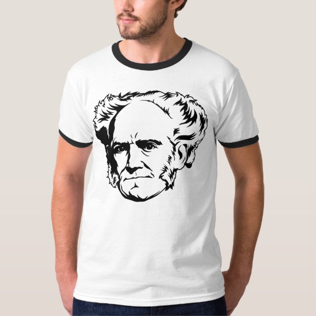 Camiseta Retrato de Arthur Schopenhauer (Anverso)