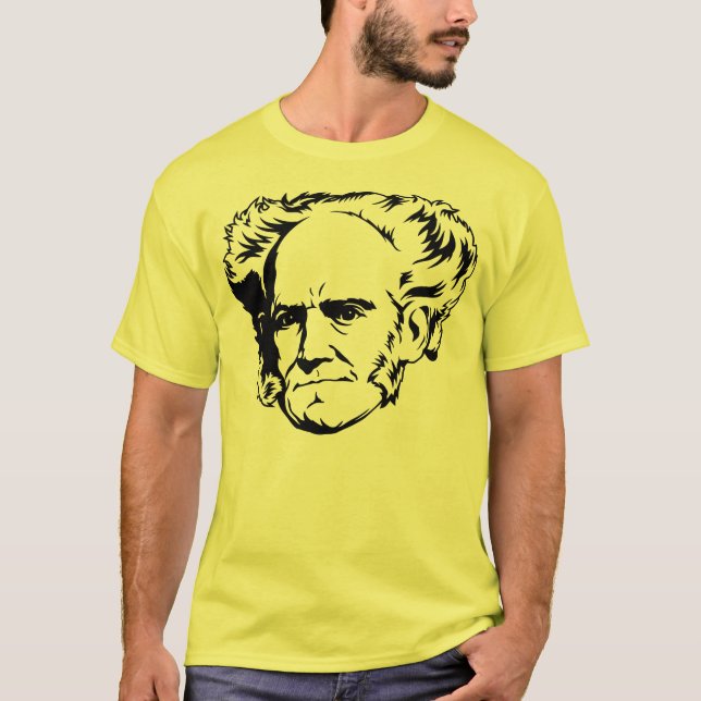 Camiseta Retrato de Arthur Schopenhauer (Anverso)