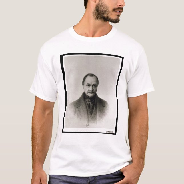 Camiseta Retrato de Auguste Comte, filósofo francés (Anverso)