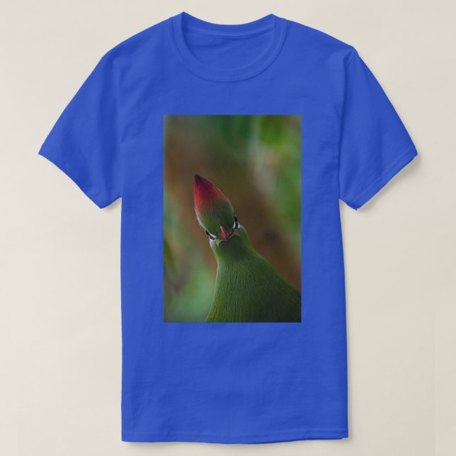 Camiseta Retrato de aves de Fischers Turaco (Diseño del anverso)