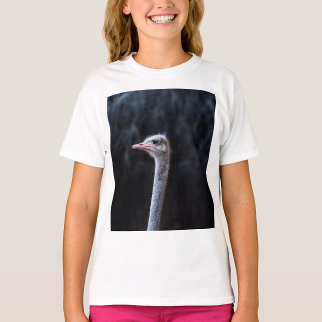 Camiseta retrato de avestruz (Anverso)