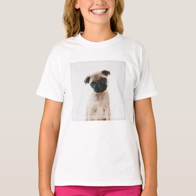 Camiseta Retrato de Baby Pug (Anverso)