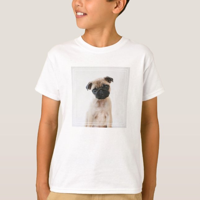 Camiseta Retrato de Baby Pug (Anverso)