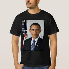 Camiseta Retrato de Barack Obama en la Casa Blanca