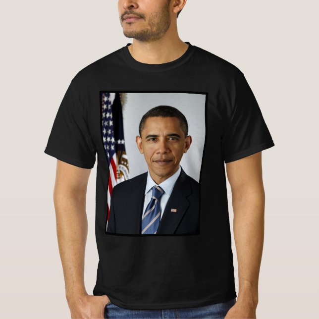 Camiseta Retrato de Barack Obama en la Casa Blanca (Anverso)