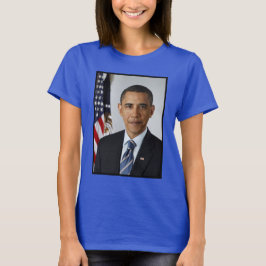 Camiseta Retrato de Barack Obama en la Casa Blanca