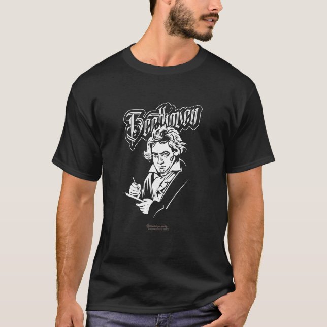 Camiseta Retrato de Beethoven Joseph Karl Stieler Beethoven (Anverso)
