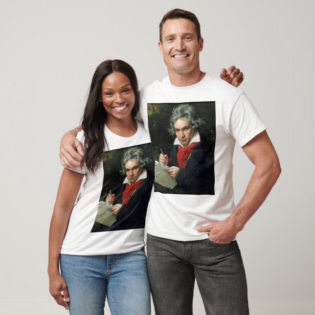 Camiseta Retrato de Beethoven por Joseph Karl Stieler (Unisexo)