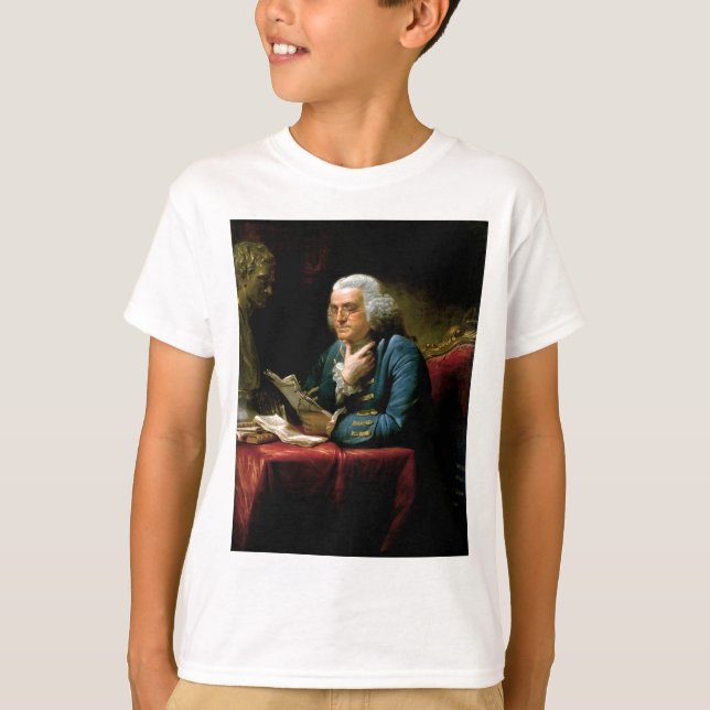 Camiseta Retrato de Benjamin Franklin (Anverso)