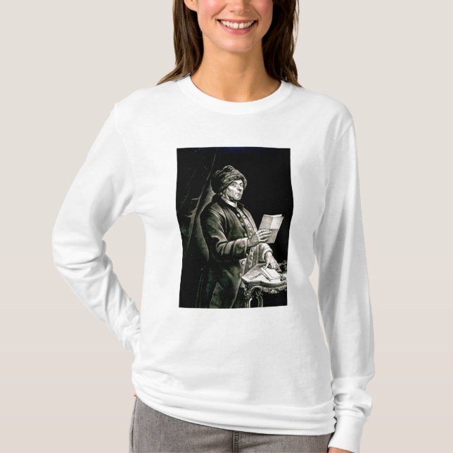 Camiseta Retrato de Benjamin Franklin, 1777 (Anverso)